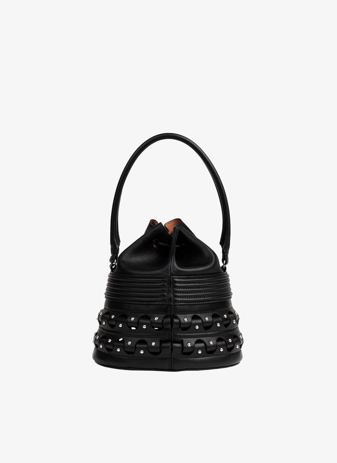 HINGE BUCKET CORSET 19 BAG ALAÏA BLACK HINGE BUCKET CORSET 19 BAG